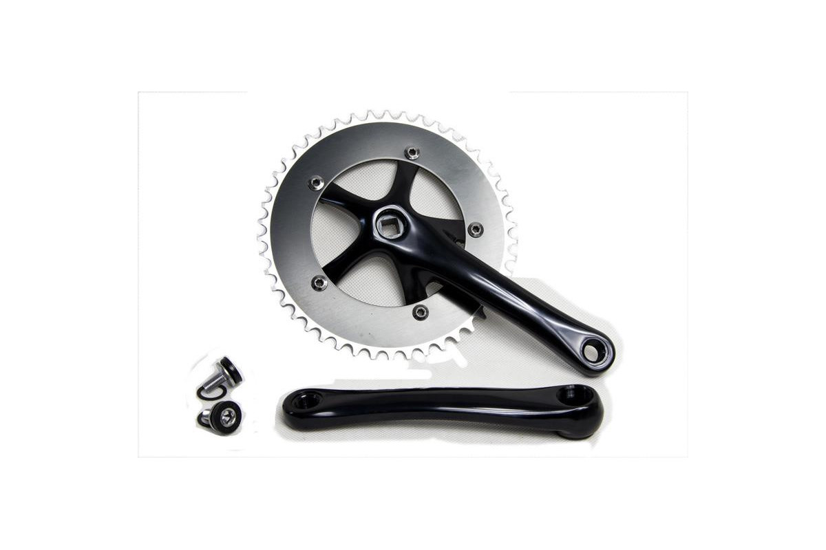 MECH. KORB. 1/8" 46T ALU CZARNY