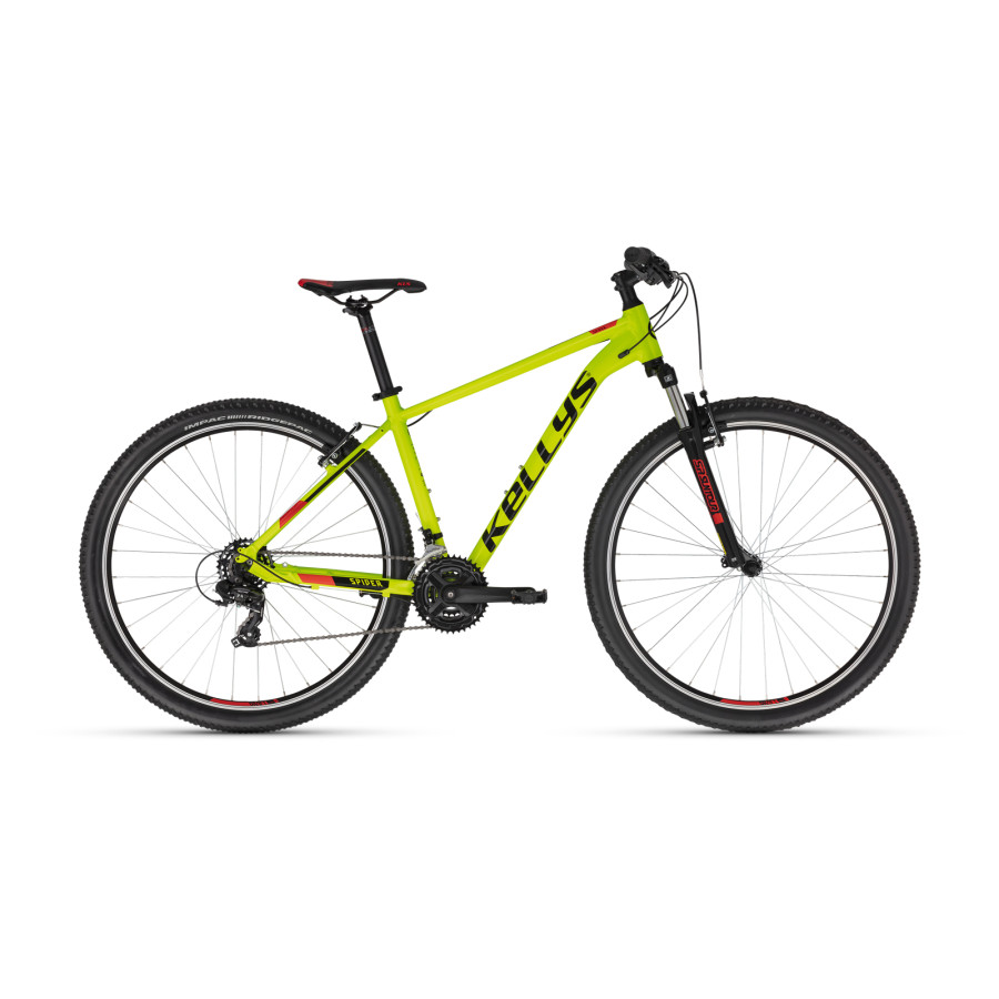 KELLY'S Spider 10 – rower XC 29 cali w energetycznym kolorze Neon Yellow! Idealny na trudne trasy. Sprawdź ofertę!