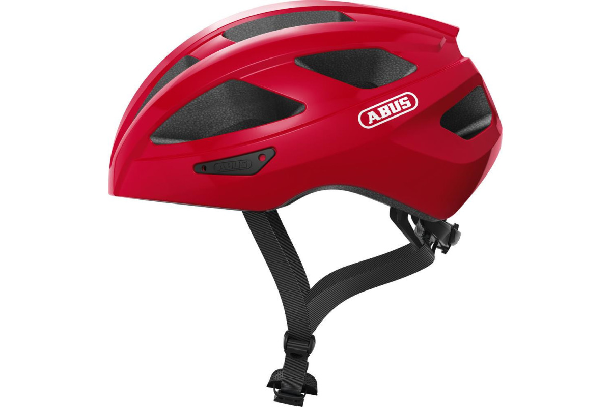 KASK ABUS MACATOR BLAZE RED L ( POŁYSK ) KASK ABUS MACATOR BLAZE RED L ( POŁYSK )