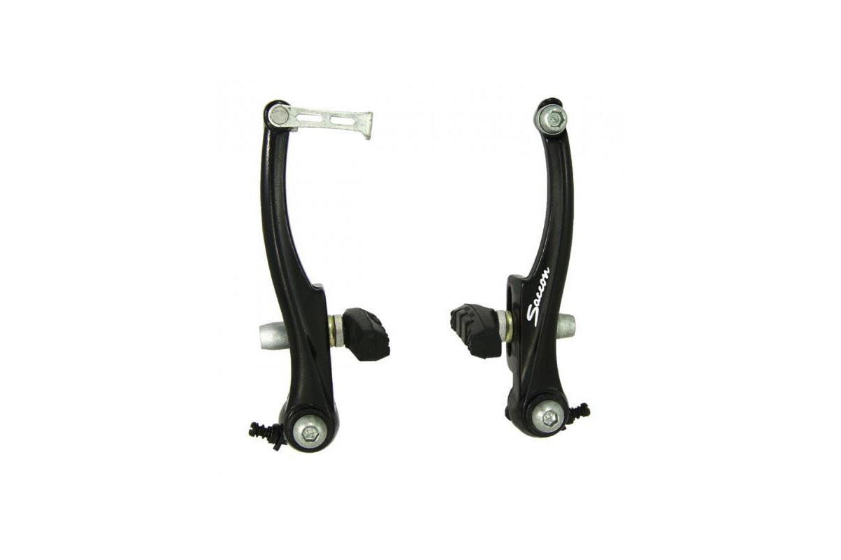 SZCZĘKI H-CA SACCON V-BRAKE CZARNE NA 2 KOŁA SZCZĘKI H-CA SACCON V-BRAKE CZARNE NA 2 KOŁA