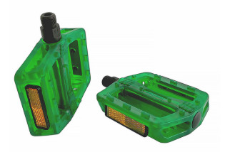 PEDAŁY WELLGO B107 TRANSPARENT GREEN BMX