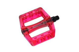 PEDAŁY WELLGO B107 RED TRANSPARENT BMX