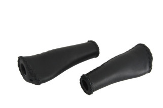 CHWYTY ERGO CZARNY SKÓRA 1LOCK 135mm