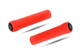 CHWYTY VELO VLG-1381a SILIKON CZERWONY 130 mm