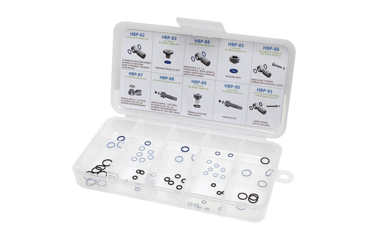 ZESTAW ORINGÓW DO HYDRAULICZNYCH HAMULCÓW TARCZ. ZESTAW ORINGÓW DO HYDRAULICZNYCH HAMULCÓW TARCZ.