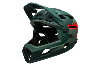 Kask full face BELL SUPER AIR R MIPS SPHERICAL matte gloss green infrared roz. L (58–62 cm) (NEW)