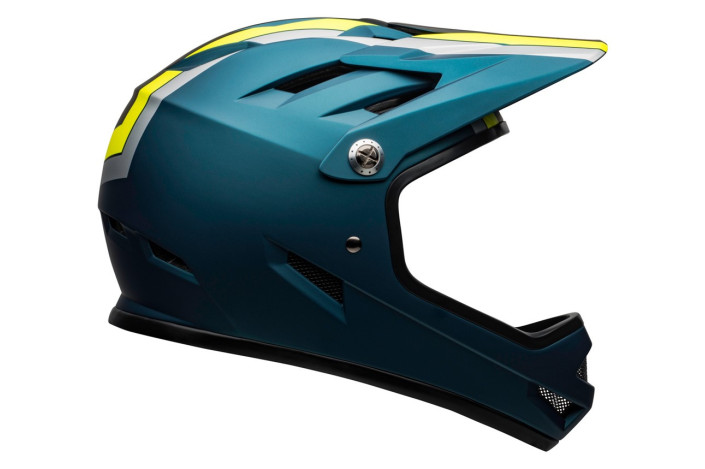 Kask full face BELL SANCTION agility matte blue hi-viz roz. L (58-60 cm)