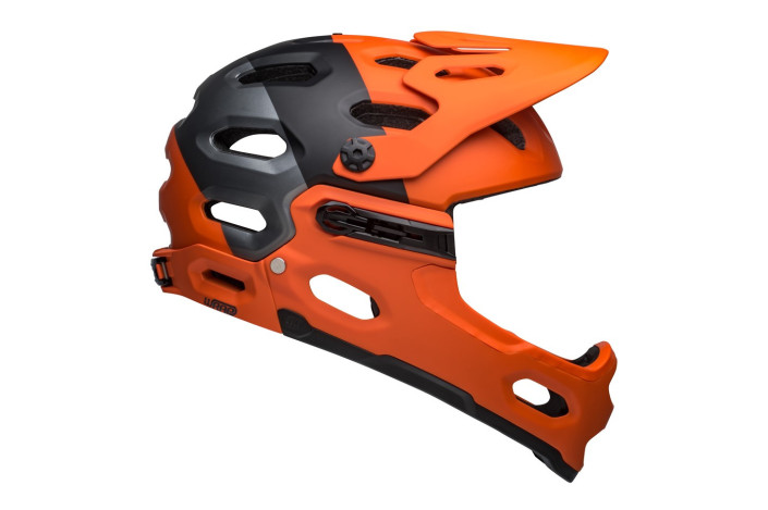 Kask full face BELL SUPER 3R MIPS matte orange black roz. L (58-62 cm) (NEW).