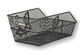 Kosz na tylny bagażnik BASIL CENTO FLOWER stalowy czarny (NEW)