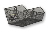 Kosz na tylny bagażnik BASIL CENTO FLOWER stalowy czarny (NEW)