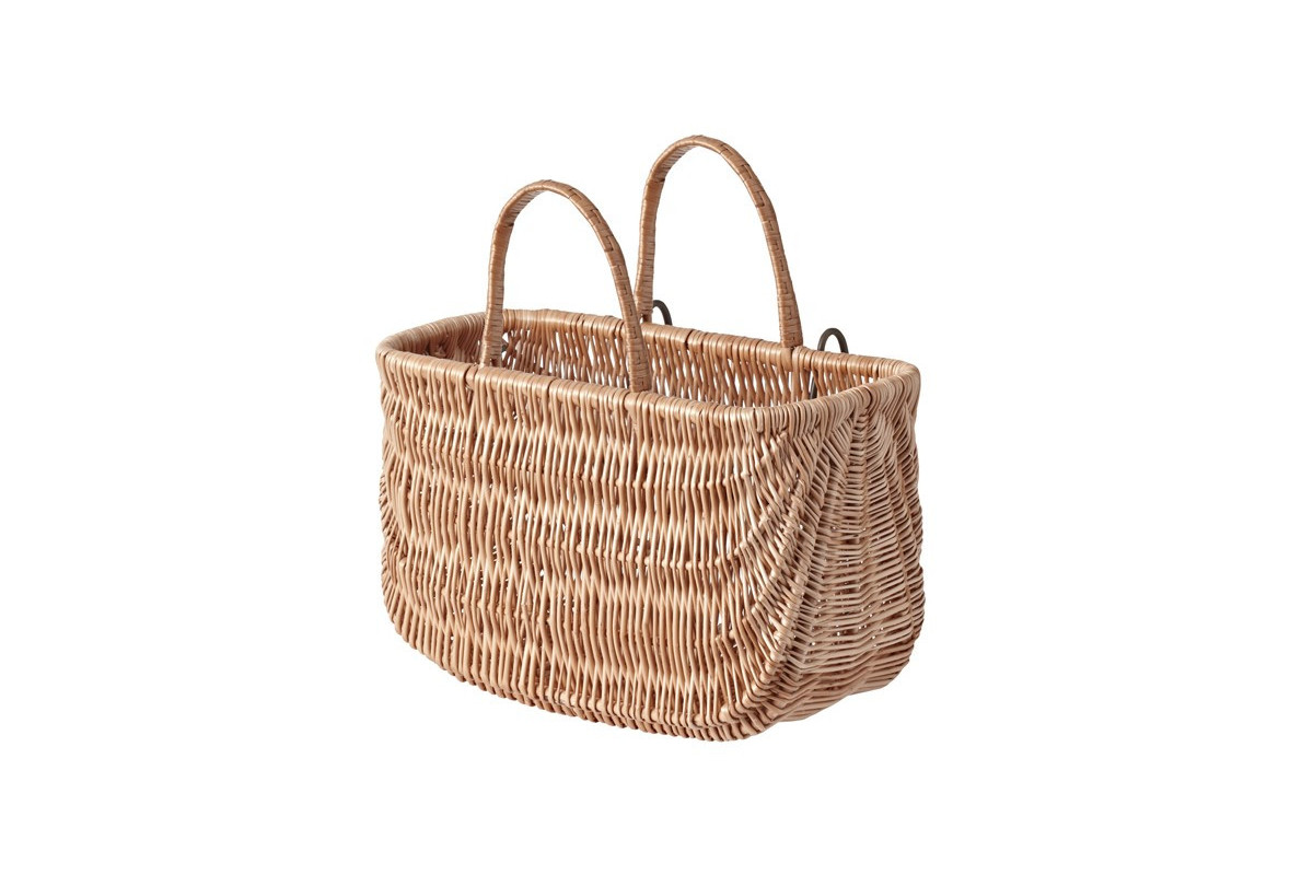 Kosz na kierownicę/bagażnik BASIL SWING mocowanie na haki, wiklinowy brązowy natural (NEW) Kosz na kierownicę/bagażnik BASIL SWING mocowanie na haki, wiklinowy brązowy natural (NEW)