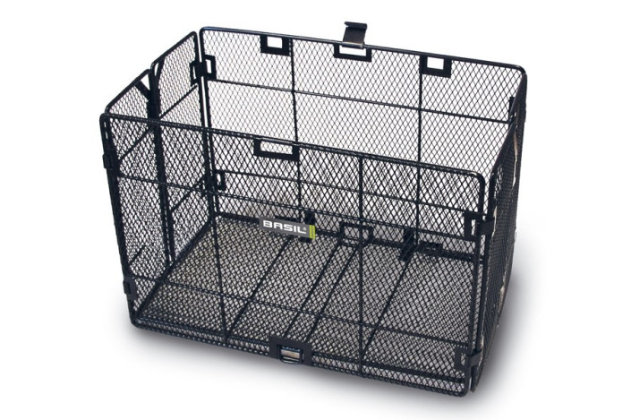 Kosz na tylny bagażnik BASIL CATANIA, stalowy czarny (DWZ)