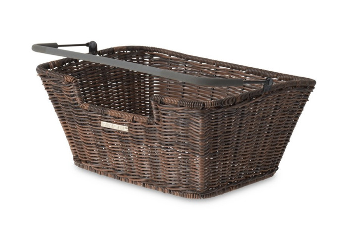 Kosz na tylny bagażnik BASIL CAPRI RATTAN LOOK MIK, MIK System, syntetyczny nature brown (NEW)