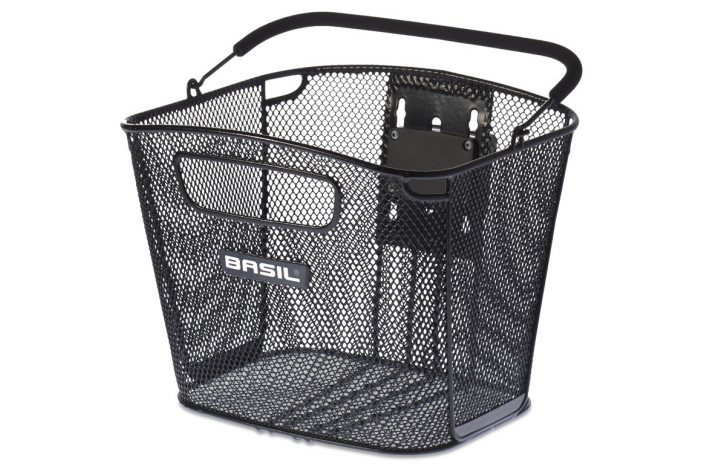 Kosz na kierownicę BASIL BOLD FRONT KF stalowy, czarny (NEW)