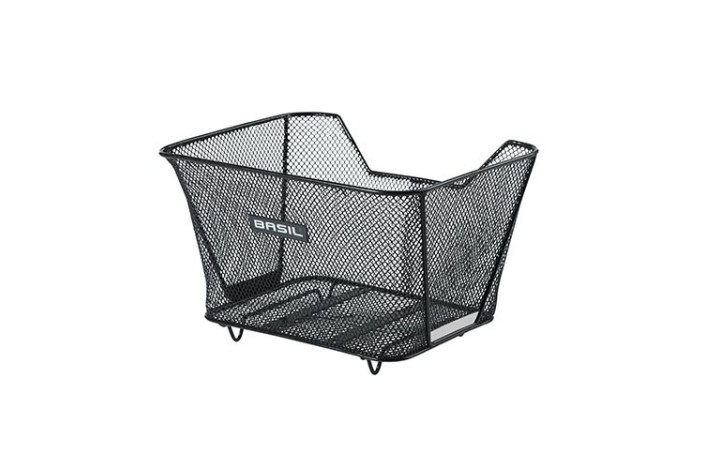 Kosz na tylny bagażnik BASIL LESTO WSL, WSL System, stalowy czarny (NEW 204)