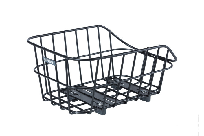 Kosz na tylny bagażnik BASIL CENTO ALU WSL, WSL System, aluminiowy czarny mat (NEW)