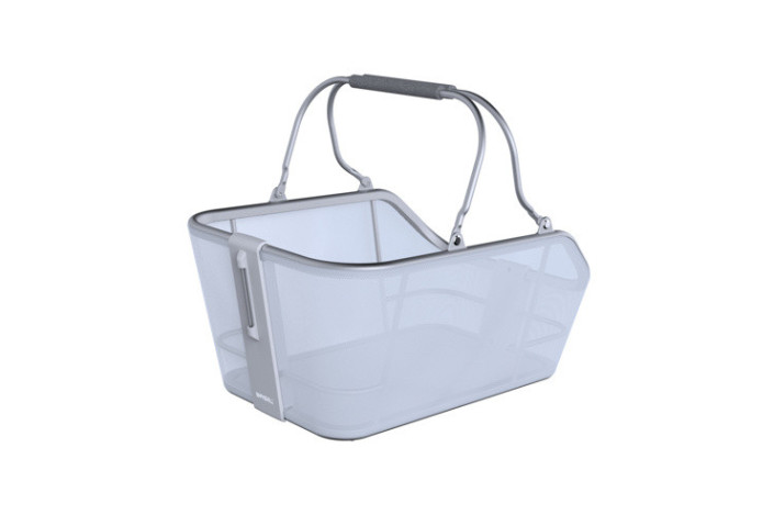 Kosz na tylny bagażnik BASIL CENTO TECH FIBER NORDLICHT MIK, MIK System (ready to go) alumninium blue silver (NEW)