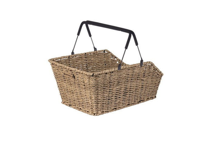 Kosz na tylny bagażnik BASIL CENTO RATTAN LOOK MULTI, MULTI System, (bez wspornika) wodoodporny, seagrass (NEW)