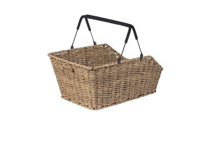 Kosz na tylny bagażnik BASIL CENTO RATTAN LOOK MIK, MIK System (ready to go) wodoodporny seagrass (NEW)