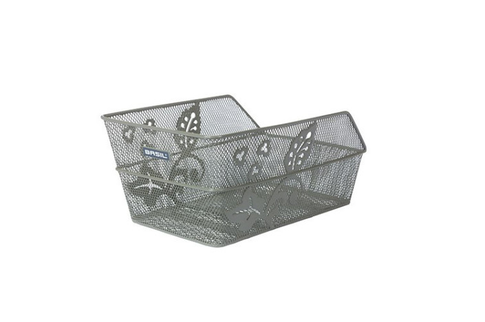 Kosz na tylny bagażnik BASIL CENTO FLOWER stalowy, olive green (NEW)