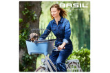 Kosz na przód na kierownicę BASIL BUDDY DOG BICYCLE BASKET FRONT KF 32L, KF System, faded denim (NEW)