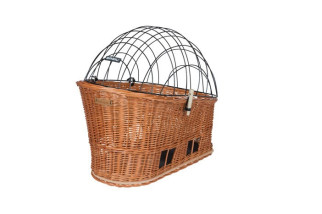 Kosz na tylny bagażnik BASIL PASJA dla zwierząt MIK 45cm, MIK System (ready to go) wiklinowy natural (NEW)