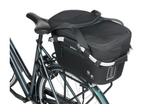 Kosz na tylny bagażnik BASIL CLASSIC CARRY ALL ISO, MIK z adapterem do mocowania, 18L, Czarny (NEW 2025)