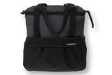 Sakwa miejska pojedyncza BASIL SHOPPER XL 20L, mocowanie na haki Hook-On System, wodoodporna czarno-grafitowa (DWZ)