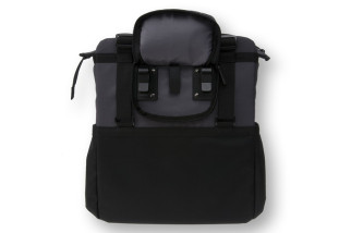 Sakwa miejska pojedyncza BASIL SHOPPER XL 20L, mocowanie na haki Hook-On System, wodoodporna czarno-grafitowa (DWZ)
