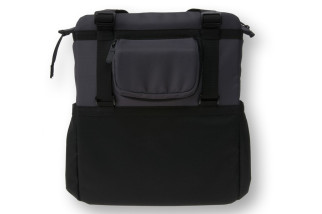 Sakwa miejska pojedyncza BASIL SHOPPER XL 20L, mocowanie na haki Hook-On System, wodoodporna czarno-grafitowa (DWZ)