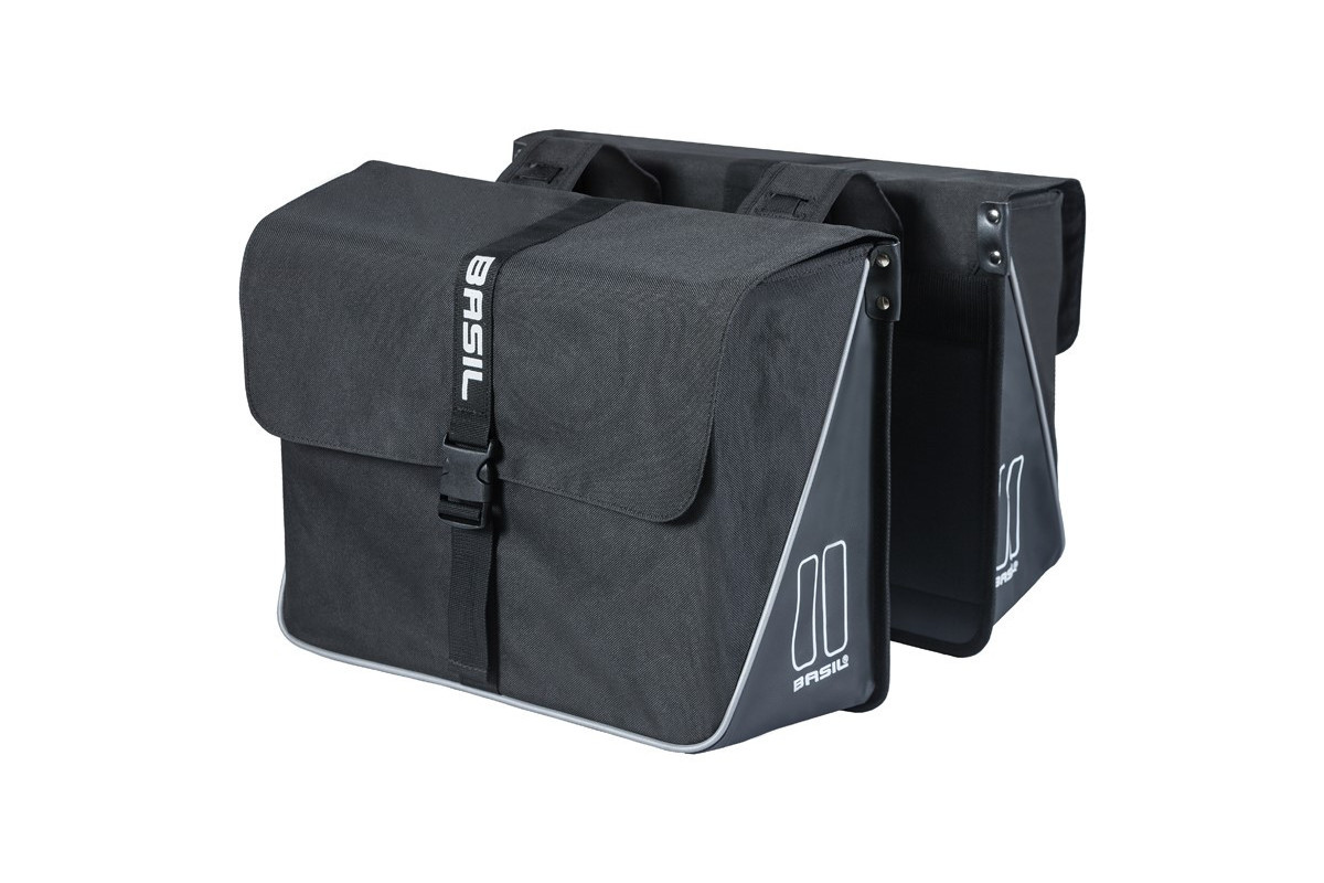 Sakwa miejska podwójna BASIL FORTE DOUBLE PANNIER BAG 35L, Universal Bridge System, wodoodpornaa black (NEW) Sakwa miejska podwójna BASIL FORTE DOUBLE PANNIER BAG 35L, Universal Bridge System, wodoodpornaa black (NEW)