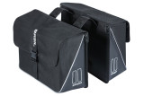 Sakwa miejska podwójna BASIL FORTE DOUBLE PANNIER BAG 35L, Universal Bridge System, wodoodpornaa black (NEW)