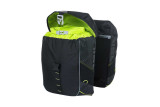 Sakwa turystyczna podwójna BASIL MILES DOUBLE PANNIER BAG 32L MIK System (ready to go), 100% wodoodporna black lime (NEW)