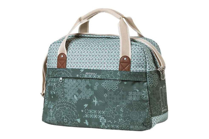 Sakwa miejska pojedyncza BASIL BOHEME CARRY ALL BAG 18L Hook On Systemi, wodoodporna forest green (DWZ)