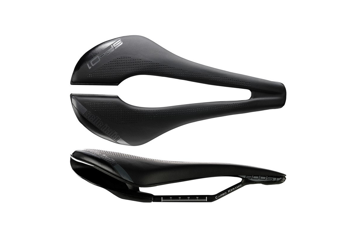 Siodło SELLE ITALIA SP-01 BOOST KIT CARBONIO SUPERFLOW L (id match L3), Carbon/keramic Rail, Fibra-Tek, 166g (WYPRZEDAŻ 45%)