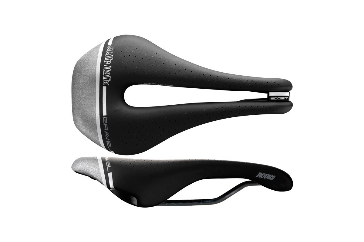 Siodło SELLE ITALIA NOVUS BOOST GRAVEL TECH TI316 SUPERFLOW S (id match S3),TI 316 Tube 7, Fibra-Tek, 255g (WYPRZEDAŻ 45%)