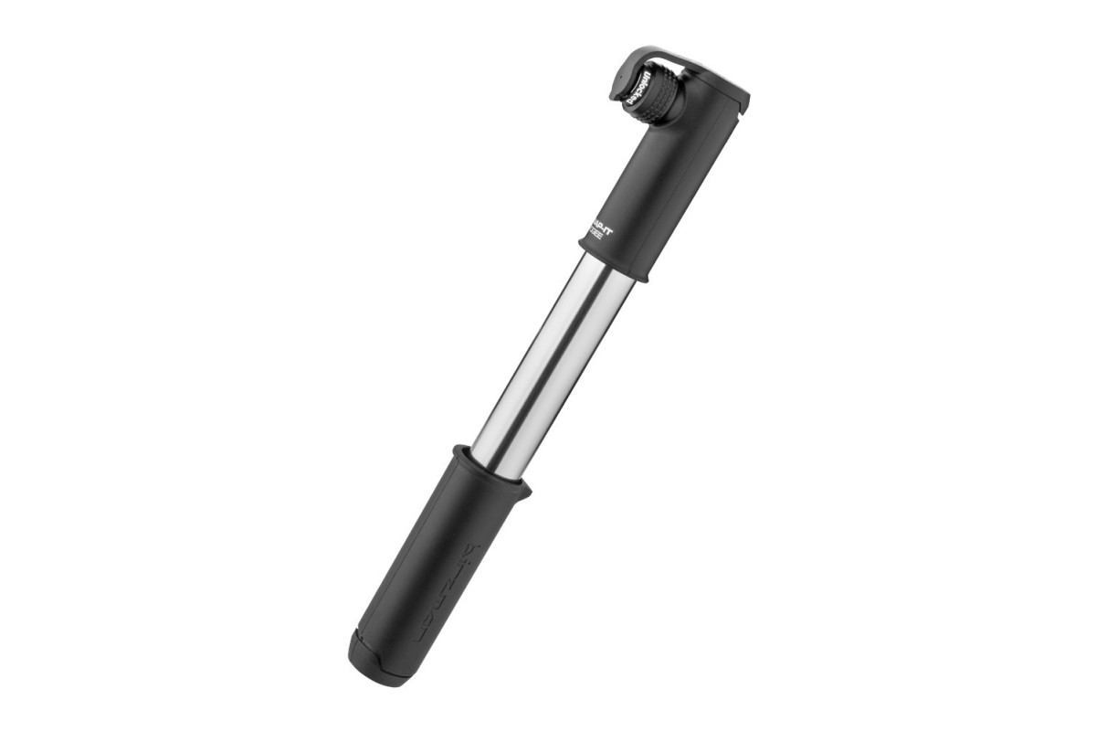 Pompka ręczna BIRZMAN Scope Apogee (Presta/Schrader), 120psi/8.3 bar, Długość 220mm, CNC, Srebrno-Czarna (NEW) Pompka ręczna BIRZMAN Scope Apogee (Presta/Schrader), 120psi/8.3 bar, Długość 220mm, CNC, Srebrno-Czarna (NEW)