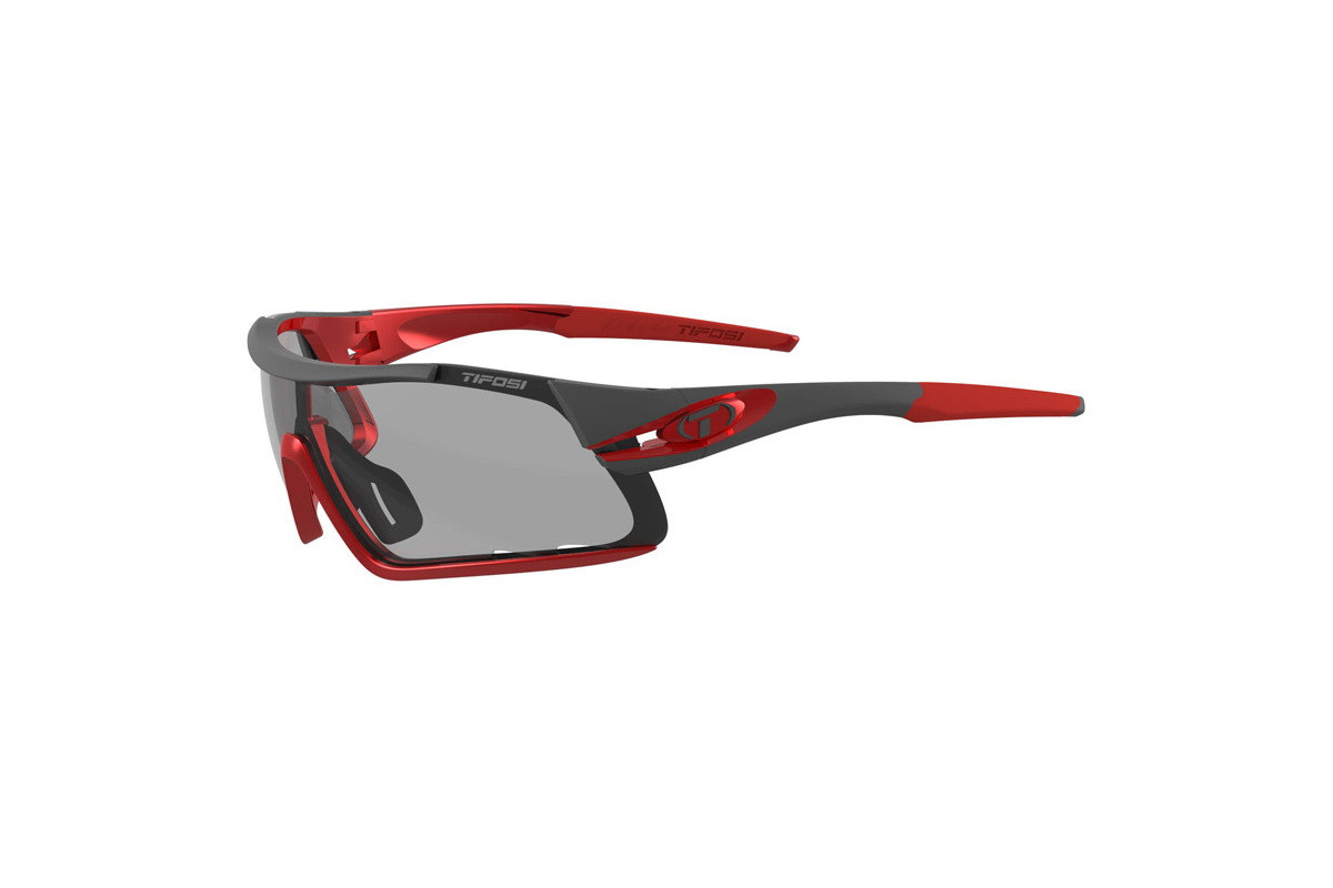 Okulary TIFOSI DAVOS FOTOTEC race red (1 szkło Smoke FOTOCHROM 47,7%-15,2% transmisja światła) (NEW.)(DWZ.) Okulary TIFOSI DAVOS FOTOTEC race red (1 szkło Smoke FOTOCHROM 47,7%-15,2% transmisja światła) (NEW.)(DWZ.)