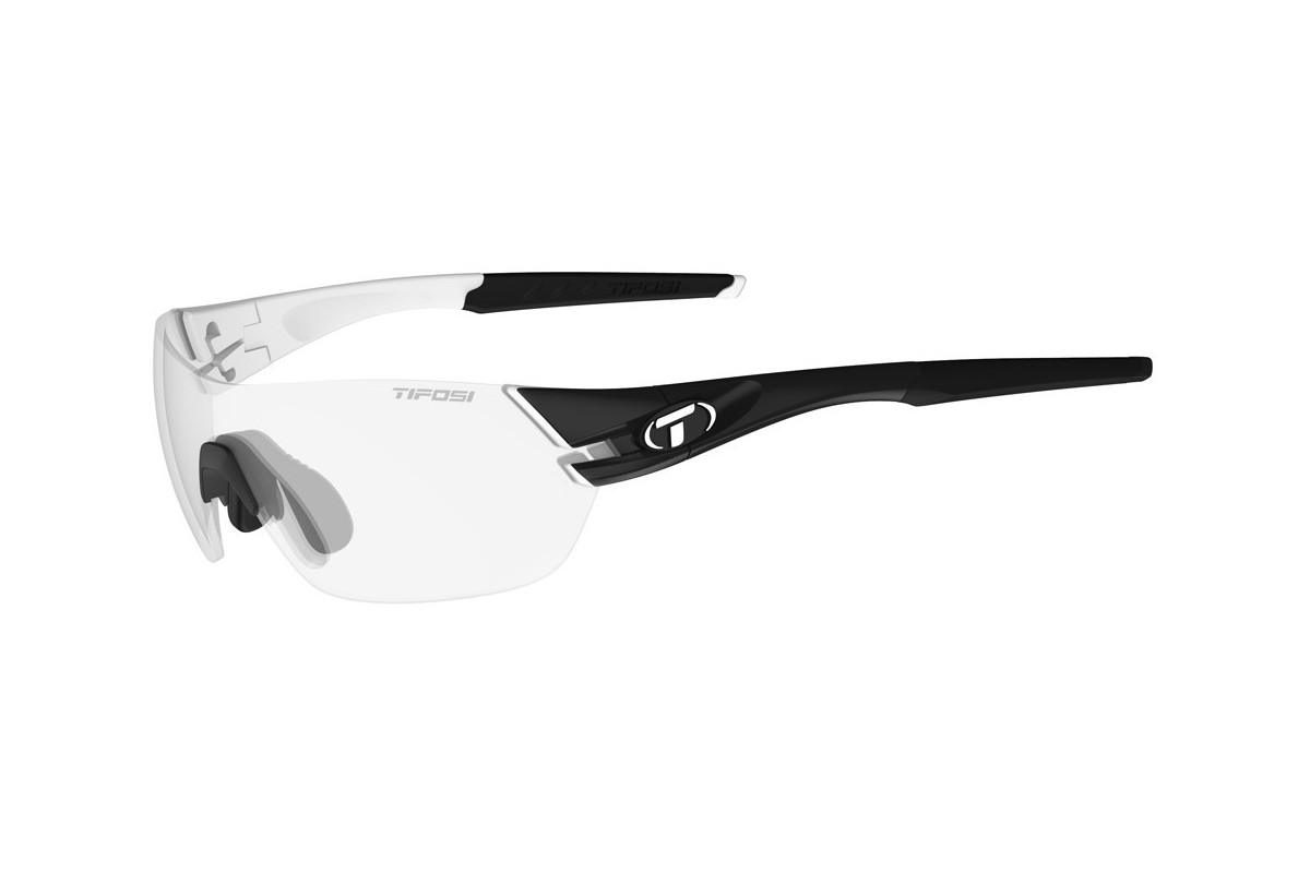 Okulary TIFOSI SLICE FOTOTEC black white (1szkło Light Night FOTOCHROM 75,9%-27,7% transmisja światła) (NEW.)(DWZ.)