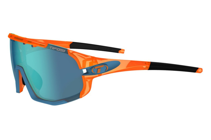 Okulary TIFOSI SLEDGE CLARION crystal orange (3 szkła Clarion Blue 13%, AC Red 39%, Clear 90% transmisji światła) (NEW)