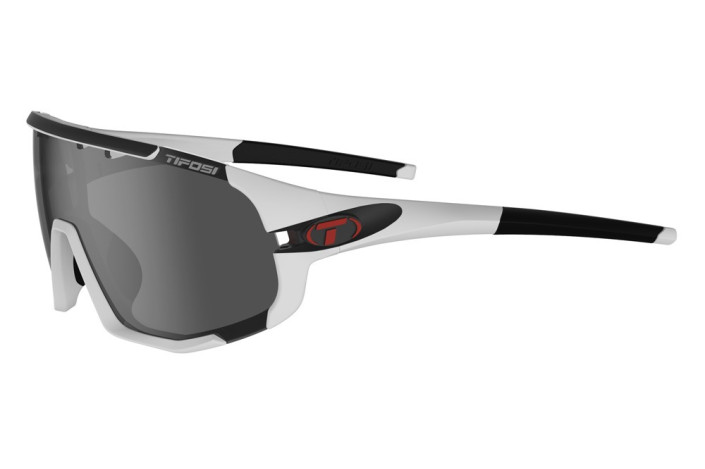 Okulary TIFOSI SLEDGE matte white (3 szkła Smoke 15%, AC Red 39%, Clear 90% transmisji światła) (NEW)
