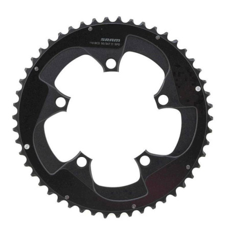 11.6218.031.010 - SRAM CRING ROAD RED 11S 50T 110 AL5 BTBLK 2PN