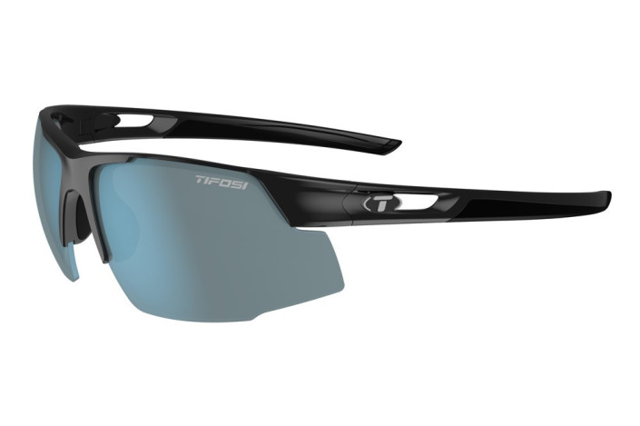 Okulary TIFOSI CENTUS gloss black (1 szkło Smoke Bright Blue Mirror 15% transmisja światła) (NEW)