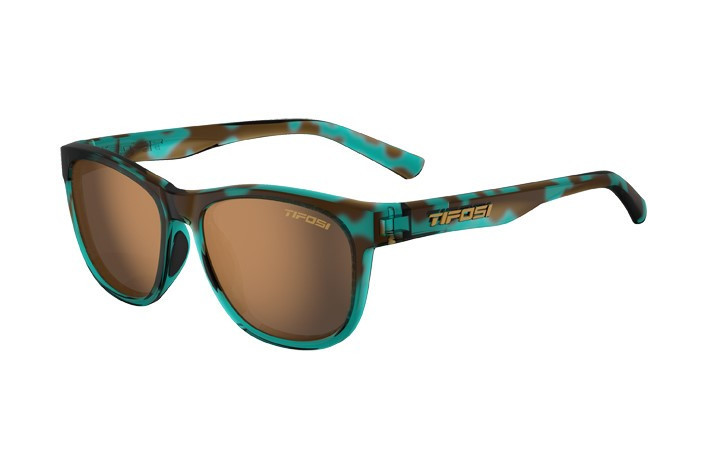 Okulary TIFOSI SWANK POLARIZED blue confetti (1 szkło Brown POLARYZACJA 14% transmisji światła) (NEW)