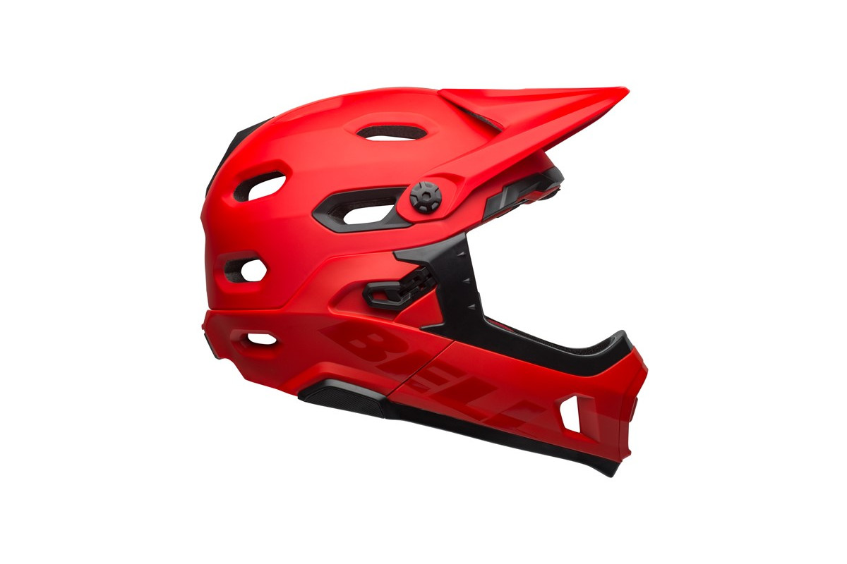 Kask full face BELL SUPER DH MIPS SPHERICAL matte gloss crimson black roz. S (52–56 cm) (NEW) Kask full face BELL SUPER DH MIPS SPHERICAL matte gloss crimson black roz. S (52–56 cm) (NEW)