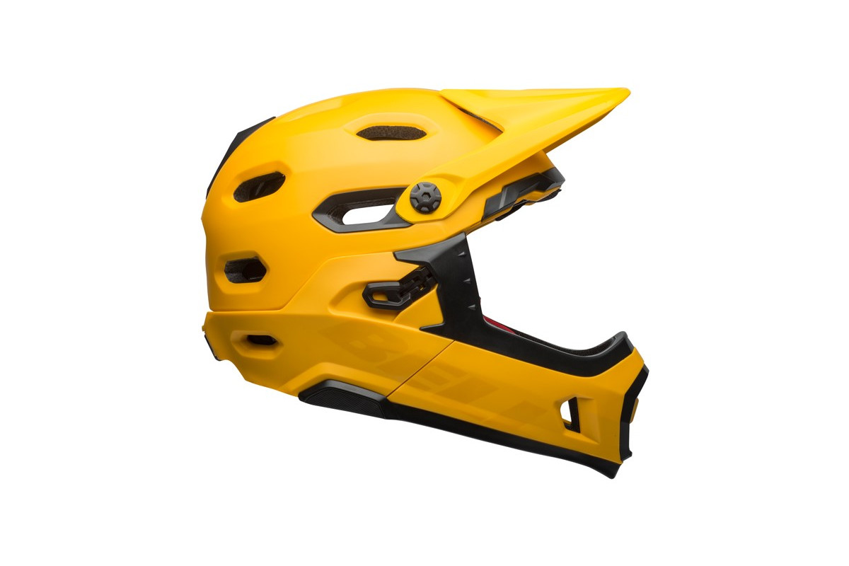 Kask full face BELL SUPER DH MIPS SPHERICAL matte gloss yellow black roz. S (52–56 cm) (NEW) Kask full face BELL SUPER DH MIPS SPHERICAL matte gloss yellow black roz. S (52–56 cm) (NEW)