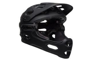 Kask full face BELL SUPER 3R MIPS matte gloss black gray roz. L (58-62 cm) (NEW).