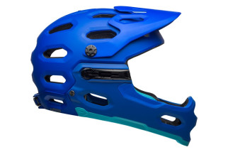 Kask full face BELL SUPER 3R MIPS matte blue bright blue roz. L (58-62 cm) (NEW).