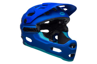 Kask full face BELL SUPER 3R MIPS matte blue bright blue roz. L (58-62 cm) (NEW).