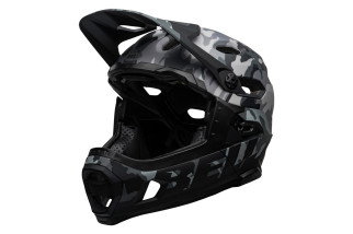 Kask full face BELL SUPER DH MIPS SPHERICAL matte gloss black camo roz. S (52–56 cm) (NEW)